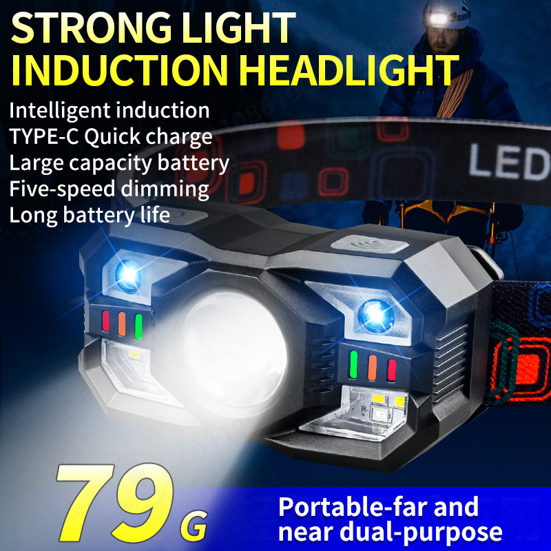 Running Headlamp - Czołgowa lampa LED z czujnikiem ruchu,