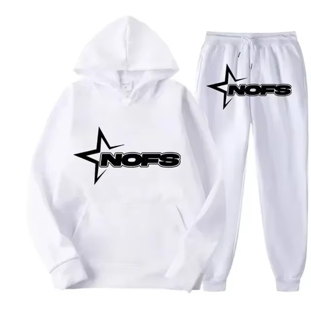 Joggers Pants - Męski dres streetwearowy z kapturem 2026,