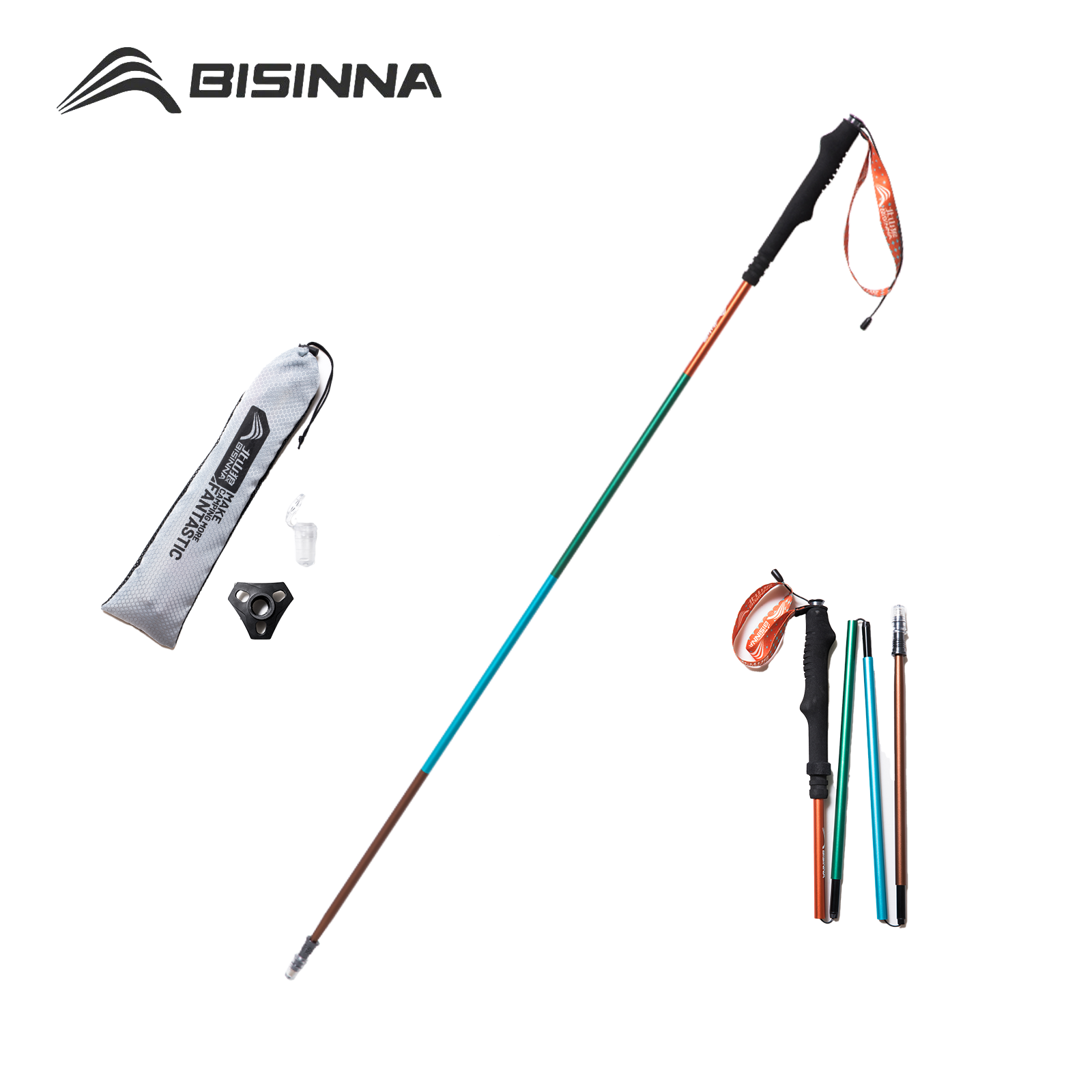 BISINNA 2 szt. Kijki trekkingo – Trekking Pole Carbon recenzja i cena