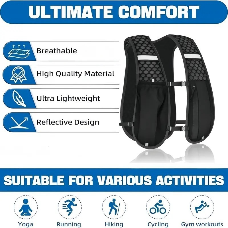 1-4 sztuki – lekka kamizelka t – Hydration Vest recenzja i cena